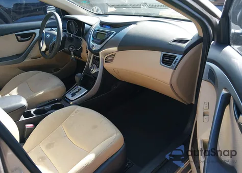 2012 Hyundai Elantra Gls from USA, damaged, VIN 5NPDH4AE0CH102675